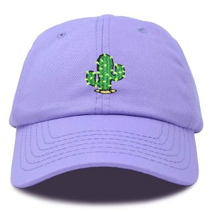 Dalix Cactus Embroidered Cap Cotton Succulent Baseball Hat Plant Adjustable Womens - 1 of 4