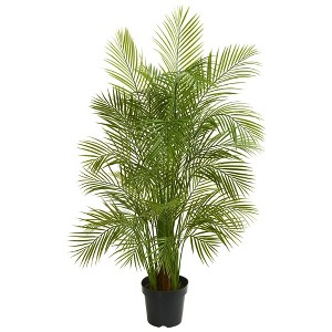 Nearly Natural 5.5-ft Areca Palm Artificial Tree Lush Green - 1 of 3