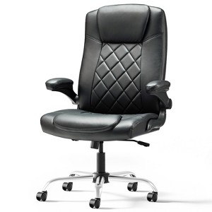 Rbied Ergonomic Executive Office Chair Home Desk Chair with Flip-Up Arms, 360° Rotation, Adjustable Backrest and Height - 1 of 4