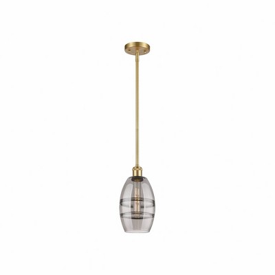 Vaz - 1 Light Stem Hung Mini Pendant In Industrial Style-8.13 Inches Tall and 5.88 Inches Wide