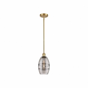 Vaz - 1 Light Stem Hung Mini Pendant In Industrial Style-8.13 Inches Tall and 5.88 Inches Wide - 1 of 1