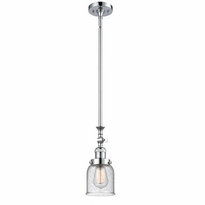 Bell - 1 Light Stem Hung Tiltable Mini Pendant In Industrial Style-14 Inches Tall and 5 Inches Wide