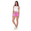SUZZI Womens 4-Way Stretch Acid Washed Running Shorts - 2 of 2