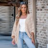 Women's Beige Open Front Dolman Sleeve Cardigan - Cupshe - 3 of 4