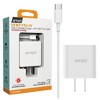 Ampd - Pd Fast 20w Usb C Wall Charger With Usb C To Usb C Cable 4ft - White - 2 of 3