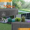 SEVOBAL Deck Boxes 120 Gal Outdoor Storage Deck Box, Small Patio Storage Bin for Garden Tools, Brown, 54.25"*26.5"*24.2" - 4 of 4