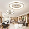HUMHOLD 24 Inch Smart Ceiling Fan with Lights and Remote/APP Control - 2 of 3