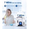 ZAFRO Nugget ZAFRO Ice Maker Countertop, Chewable Nugget Ice Cubes Machine, Quick Ice Making 34Lbs/Day, Self-Cleaning - 4 of 4