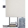 Signature Design by Ashley Schylarmont Metal Table Lamp, Antique Gray & White, Hammered Finish, 16" Tall, Drum Shade - 3 of 4