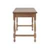 Gulches Martha Stewart Tabitha Solid Wood Desk - Reclaimed Natural Finish, Turned Legs, 1 Drawer w/Metal Glides, Tools Included - 3 of 4