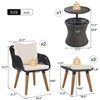 Zevemomo 5-piece patio furniture chair set - 2 of 4