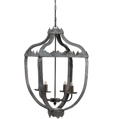 VYNXARIA 4 - Light Rustic Vintage Metal Ceiling Lights, Hanging Chandelier with Adjustable 71in Chain for Home
