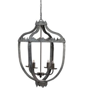VYNXARIA 4 - Light Rustic Vintage Metal Ceiling Lights, Hanging Chandelier with Adjustable 71in Chain for Home - 1 of 4