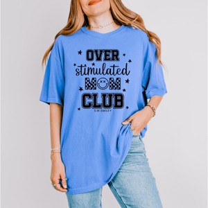 Simply Sage Market S.W.Smiley Over Stimulated Mom Club Garment Dyed Tee - 1 of 4