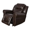 Fontoi Accent Chairs, Adjustable Recliner Chair, Leather Sofa with Soft Cushion for Living Room Bedroom Home Office, Brown, 38"*39"*41" - 3 of 4