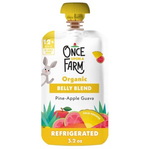 Once Upon A Farm Organic Belly Blend Pine-Apple Guava - 3.2oz - 1 of 2