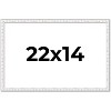 PosterPalooza | Textured White Picture Frame - UV Acrylic, Backing Board, Hanging Hardware Included - 2 of 4