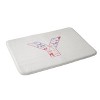 Deny Designs April Lane Art Fancy Bow Monogram Memory Foam Bath Mat - 2 of 4