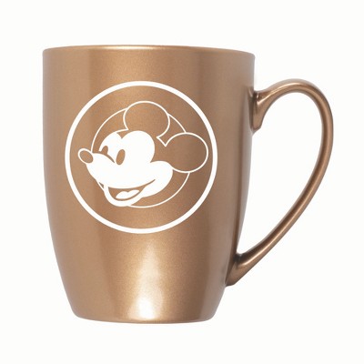 Elanze Designs Steamboat Willie Face 10 ounce New Bone China Coffee Tea Cup Mug, Bronze