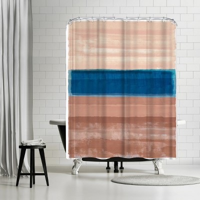 Americanflat On The Blue Horizon Ii by Pi Creative Art Shower Curtains