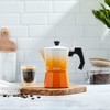 JoyJolt Italian Moka Pot 6 Cup Stovetop Espresso Maker Aluminum Coffee Percolator Coffee Pot - Orange - 2 of 4