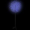 vidaXL 6ft Artificial Christmas Tree with Blue White LED Lights, Cherry Blossom Decorations, Diammable Adapter - 3 of 4