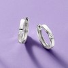 Pure Collection by Ross-Simons 0.10 ct. t.w. Diamond Hoop Earrings in Sterling Silver - 3 of 4