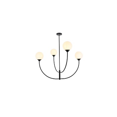 Elegant Lighting Nyomi 42 inch chandelier in Black
