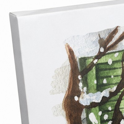 Home for the Holidays Earth Tone Canvas Wall Art