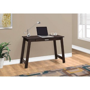 Monarch Specialties Computer Desk Home Office Laptop Storage Drawers Work Laminate Brown Contemporary Modern - 1 of 4