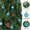 24 Pcs Christmas Tree Hanging Ball Ornaments Shatterproof Home Decorative 1.6-inch - 3 of 4