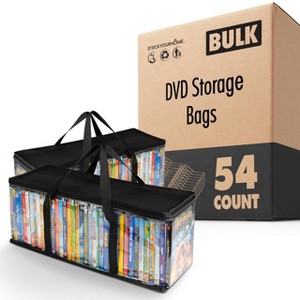 Stock Your Home DVD Storage Bags, Black (Set of 54) : Target
