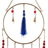 31" x 12" Contemporary Metal Geometric Windchime Gold/Blue/Red - Olivia & May - 4 of 4
