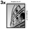 Americanflat 12x16 Picture Frame with Polished Front Cover, Set of 3, Slide-In Photo Frame with Buildable Molding, Fusion Collection, Black - 2 of 4