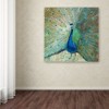 Trademark Fine Art -Danhui Nai 'Blue Peacock on Gold' Canvas Art - 3 of 3