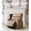 Large Power Lift Recliner Chair, PU Leather 360°Swivel Recliner with Massage and Heat, Rocking Single Sofa Seat for Living Room, Bedroom - 4 of 4