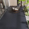 GlasFlength Carpet Tiles 44 Pack 12" Interlocking Deck Tiles, ZZ Style, DIY Flooring for Patio Poolside Balcony Backyard, Gray, 12"*12"*0.8" - 4 of 4