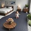 Chic Crate-Stone Style Interlocking Patio Deck Tiles – DIY Quick-Install 12In Multi-Room/Outdoor Tile, 44-Pack DARK Gray - 2 of 4