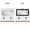 Amanti Art Mirror Makeover Bathroom Mirror Frame Border Kit - Fully Assembled Peel and Stick Frame - Mirror NOT Included - Parlor Trim - 4 of 4