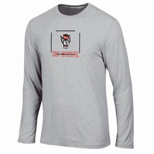 NCAA NC State Wolfpack Men's Gray Long Sleeve T-Shirt - 1 of 3