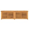 Garden Storage Box Warm Teak Solid teak wood, water-resistant PE bag - 3 of 4
