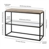 Wooden Console Table in Black - Henn&Hart - 2 of 4