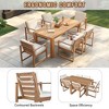 Whisen Outdoor Patio Dining Set for 6 with Removable Cushion, Outdoor Furniture Set with Umbrella Hole - 4 of 4