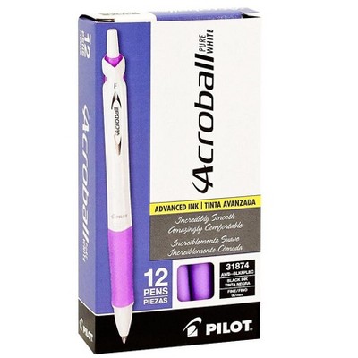 Pilot Acroball PureWhite Retractable Ballpoint 31854