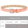 INSPIRE CHIC Women's Shinny Sparkly Bling Extra Thin Skinny PU Leather Waist Belts 1 Pc - 4 of 4