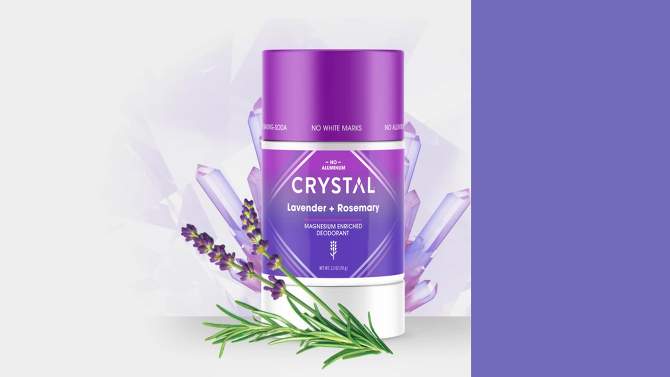 Crystal Magnesium Enriched Deodorant - Lavender + Rosemary - 2.5oz, 2 of 9, play video