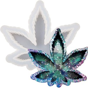 JDICTION 1 Pcs Leaf Maple Resin Mold, Weed Ashtray Silicone Molds, Leaf Tray Mold Ideal for Jewelry Storage Box Handmade Crafts Home Decoration - 1 of 4