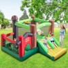 Tangkula Inflatable Bounce House with 735W Blower 6-in-1 Bouncer Castle w/ Double Slides Jump Area Ocean Balls Basketball Rim for Kids Aged 3+ - 2 of 4