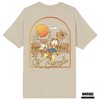 Garfield Cowboy Garfield Riding Odie Adult Pelican Crew Neck Short Sleeve T-shirt - 2 of 4