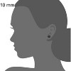 Stainless Steel Stud Earrings Set - 5-6 Pairs, Black & Silver Dots for Men & Women - 4 of 4